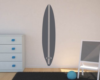 Retro Surfboard With Initial letter